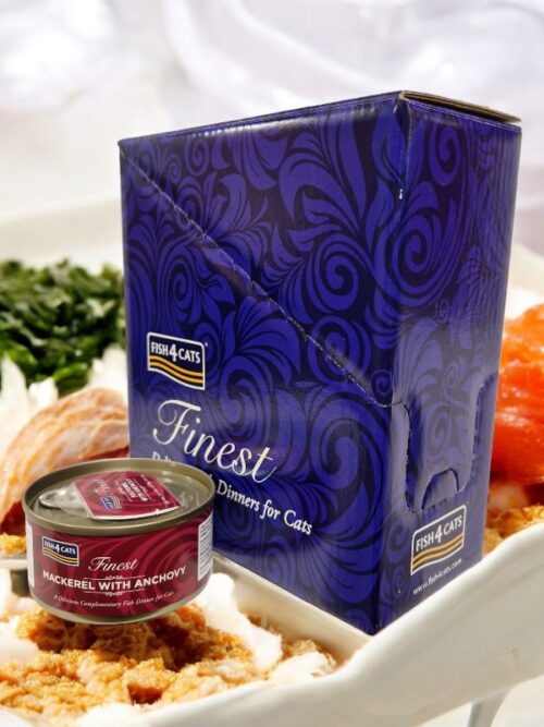 Fish4Cats Finest konserv makrell / anšoovis 10x70g