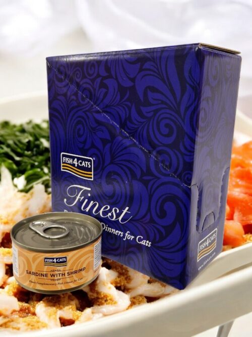 Fish4Cats Finest konserv sardiin / krevett 10x70g