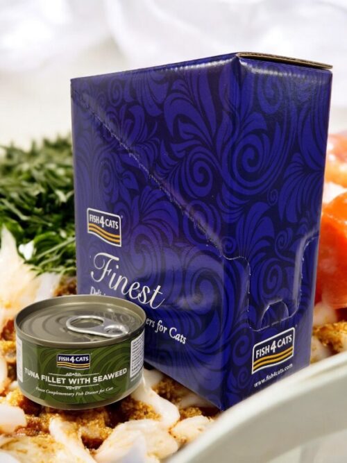 Fish4Cats Finest konserv, tuunikala / merevetikas 10x70g