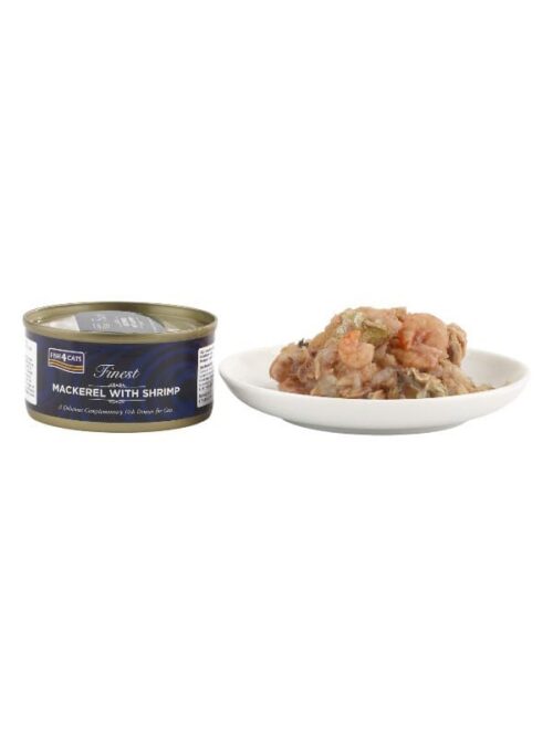 Fish4Cats Finest konserv makrell / krevett 70g