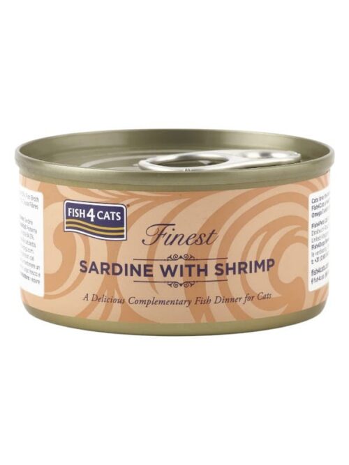 Fish4Cats Finest konserv sardiin / krevett 70g