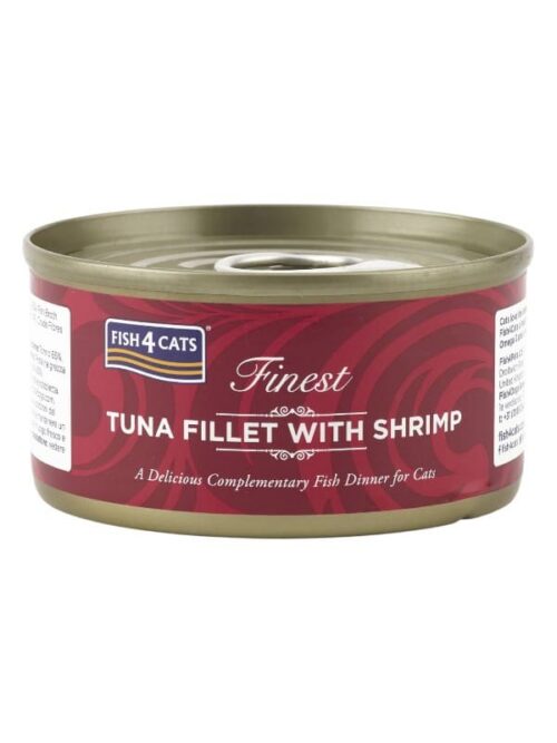 Fish4Cats Finest konserv tuunikala / krevett, 70g