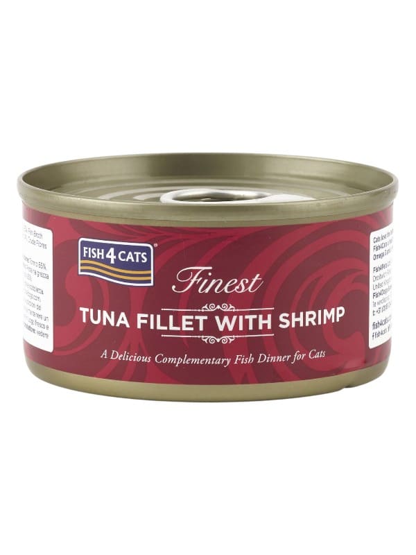 Fish4Cats Finest konserv tuunikala / krevett, 70g