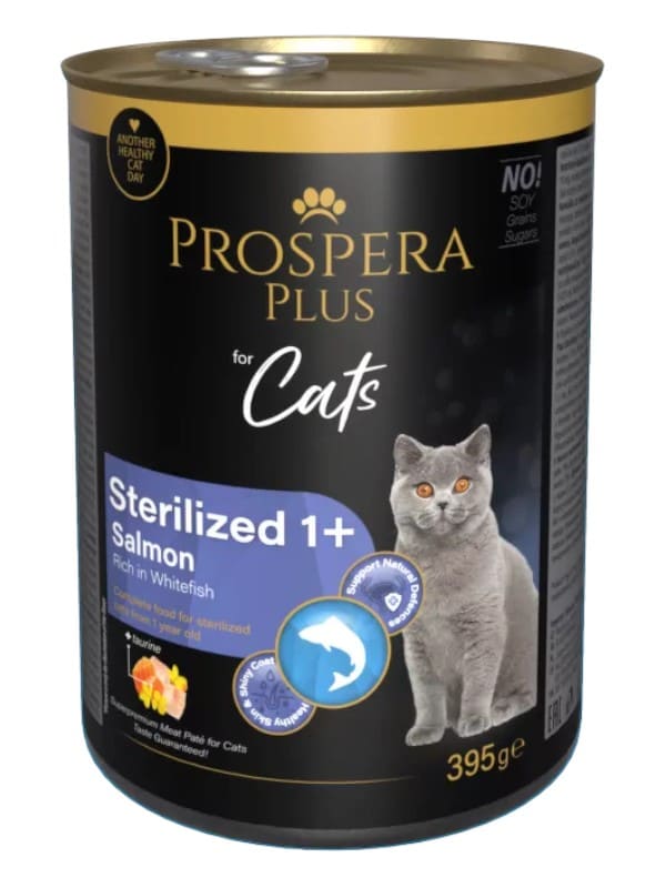 Prospera Plus Ster. pasteet lõhe ja valge kalaga, 395g