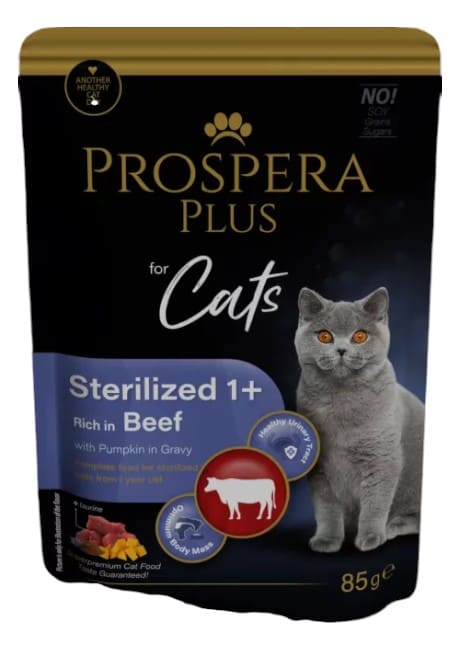 Prospera Plus ster. 1+, veise ja kõrvitsaga, 85g