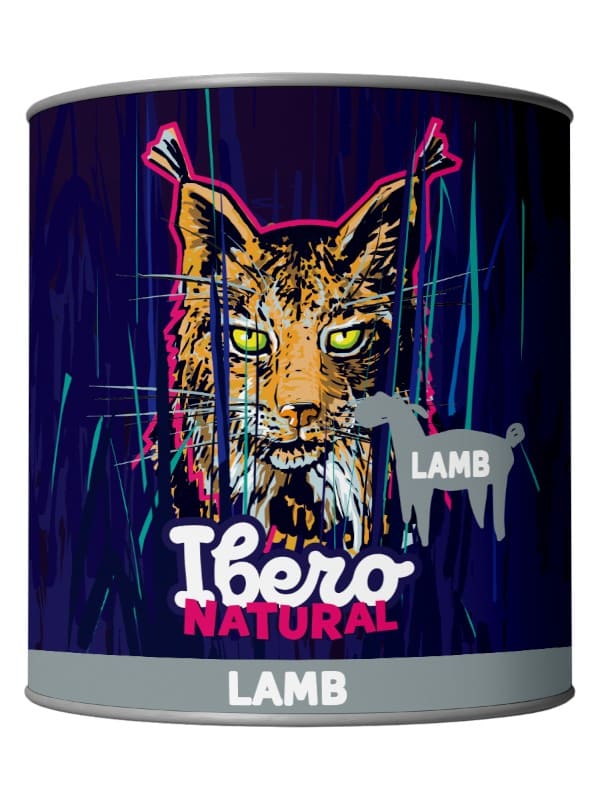 Ibero Natural 100% lihaga konserv kassidele, lammas 200g