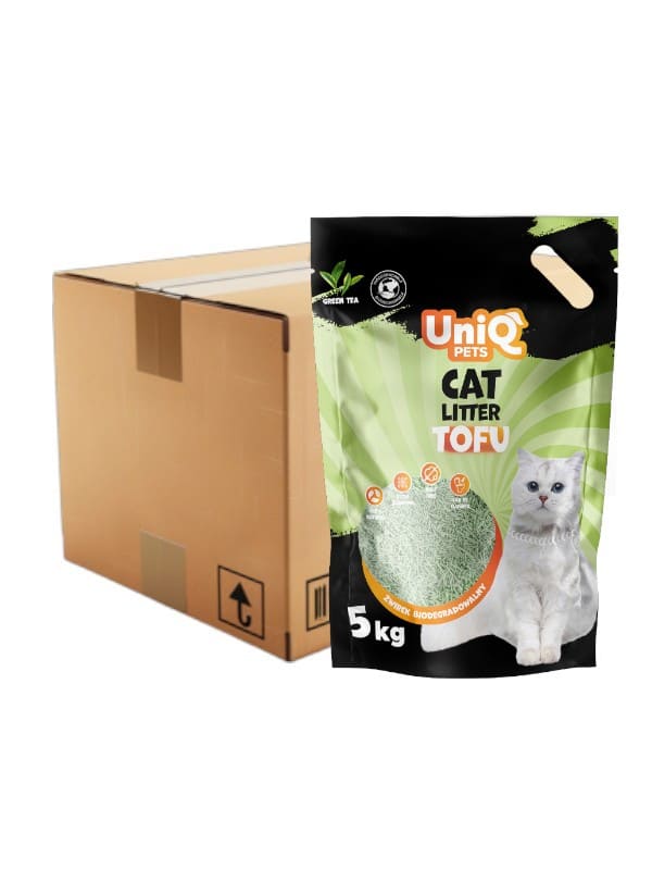Tofu kassiliiv Uniq Pets roheline tee 4x 5kg