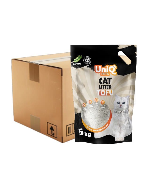 Tofu kassiliiv Uniq Pets naturaalne 4x 5kg