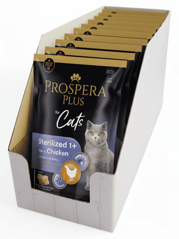 Prospera Plus ster. 1+, kana ja porgandiga, 24x85g