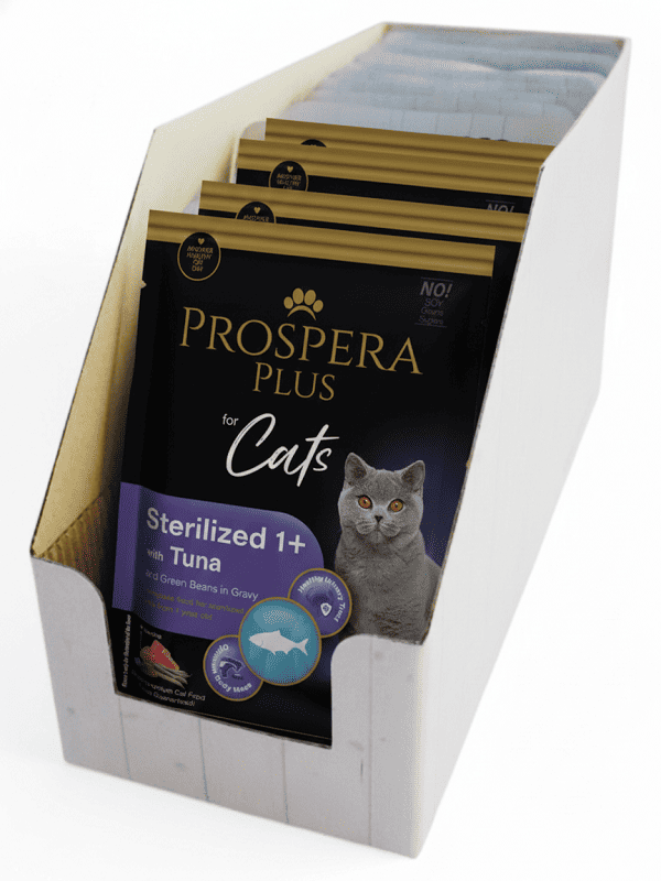 Prospera Plus ster. 1+, tuunikala ja ubadega, 24x85g