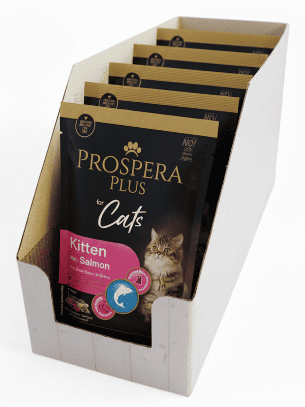 Prospera Plus Kitten, lõhe ja porgandiga, 24x85g