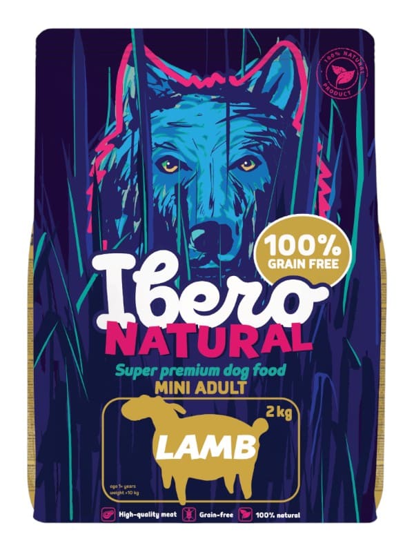 Ibero Grain-free Dog Mini Adult Lamb, 2kg