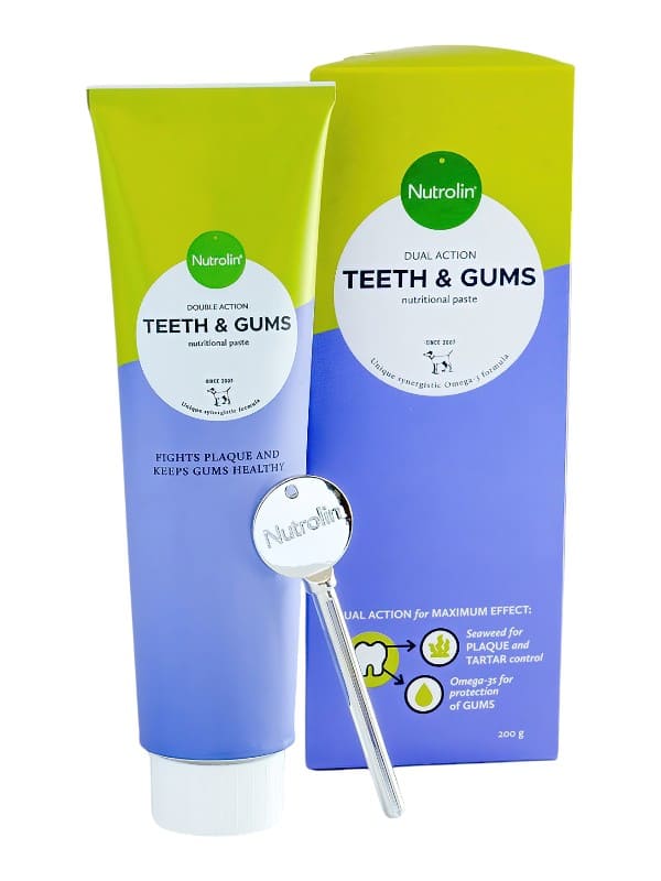Nutrolin Teeth & Gums toidulisand kassidele ja koertele 200g