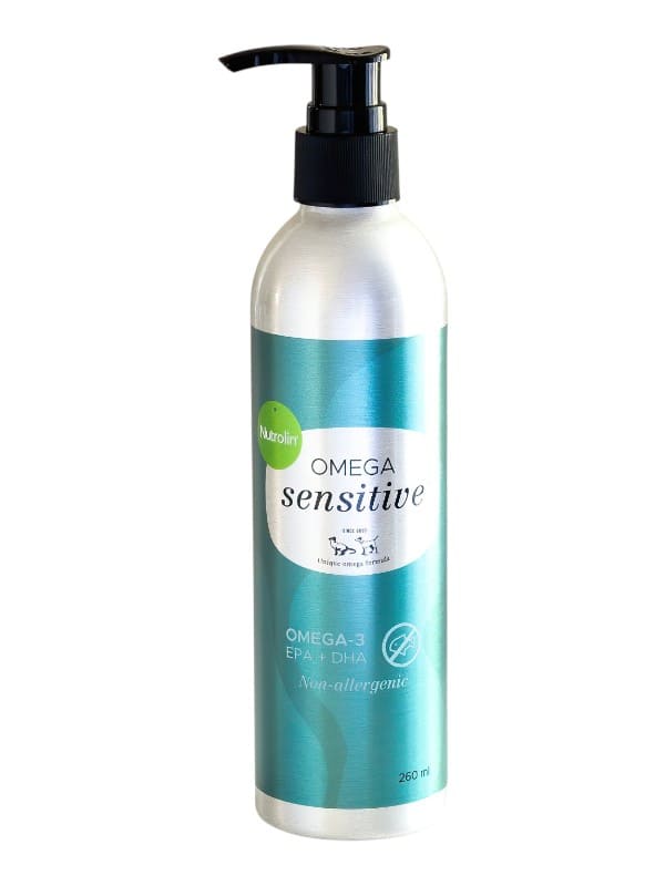 Nutrolin õli Oomega & Sensitive kassidele ja koertele, 260ml