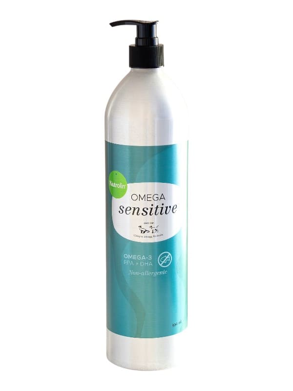 Nutrolin õli Oomega & Sensitive kassidele ja koertele, 990ml