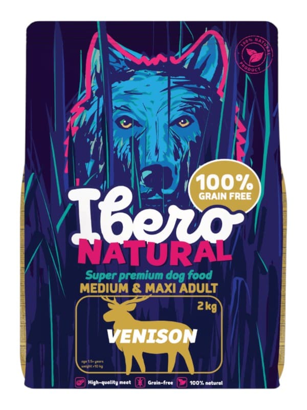 Ibero Natural teraviljavaba, All Breed Adult hirvega 2kg