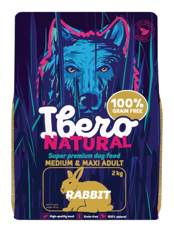 Ibero Natural teraviljavaba, All Breed Adult küülikuga 2kg