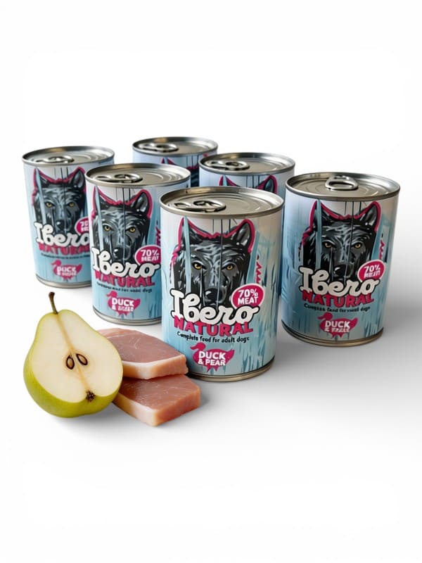 Ibero Natural 70% lihaga konserv, part ja pirn 6x400g