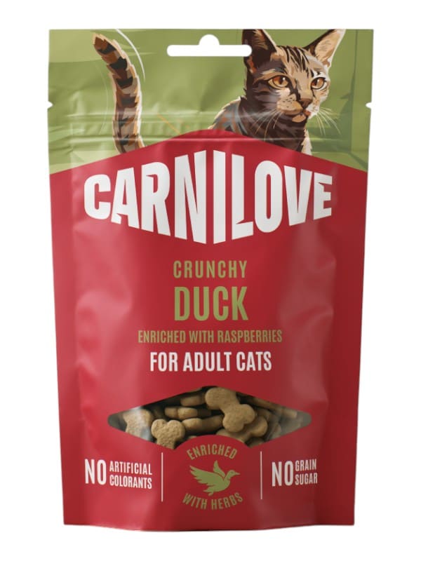 Carnilove Crunchy Snack pardi ja vaarikatega, 50g