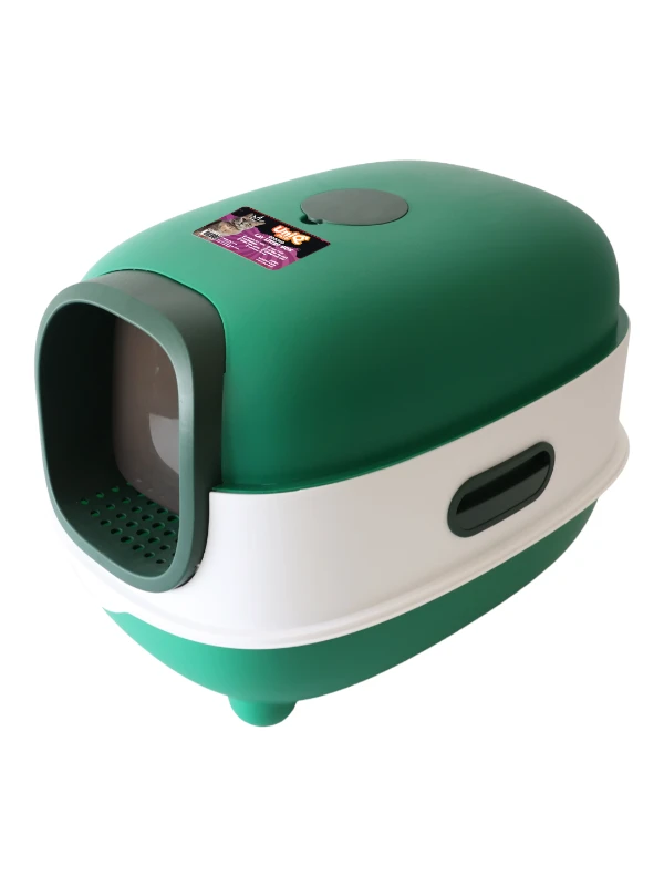Kinnine liivakast Uniq Pets Kittycabin Cosmo, roheline
