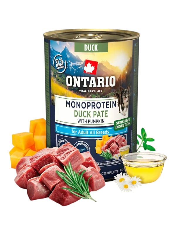 Ontario Sensitive monoproteiin pardipatee kõrvitsaga 6x 400g