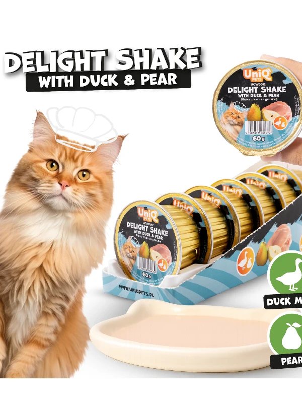 Uniq Pets Delight Shake part ja pirn, 6x 60g