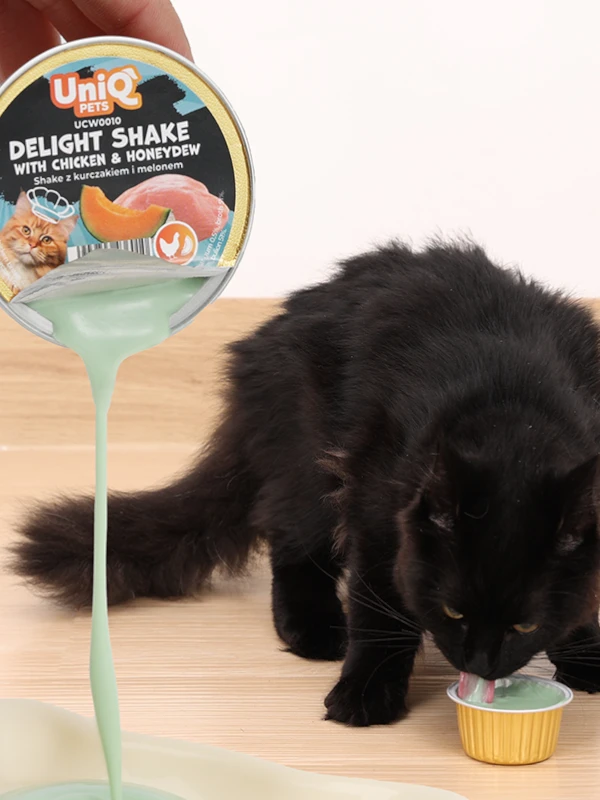 Uniq Pets Delight Shake kana ja melon, 6x 60g