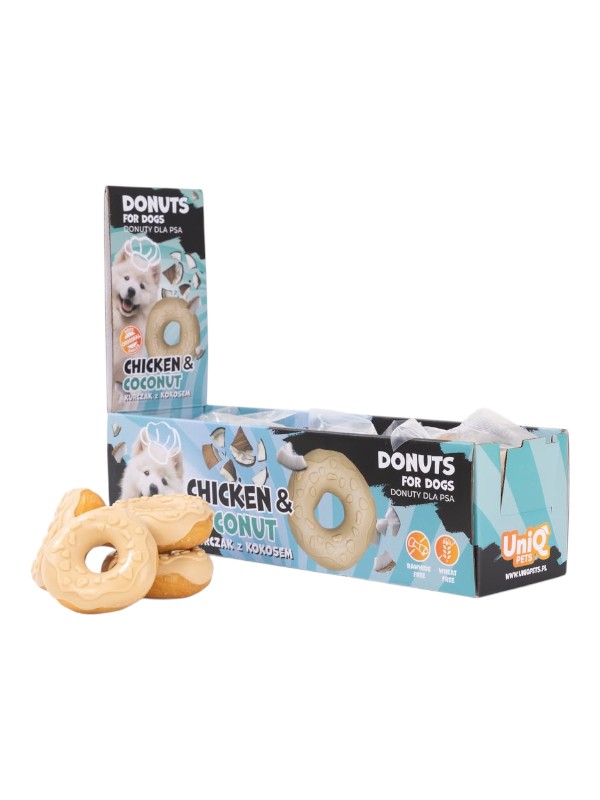 Uniq Pets sõõrikud koertele kana ja kookosega, 10x50g