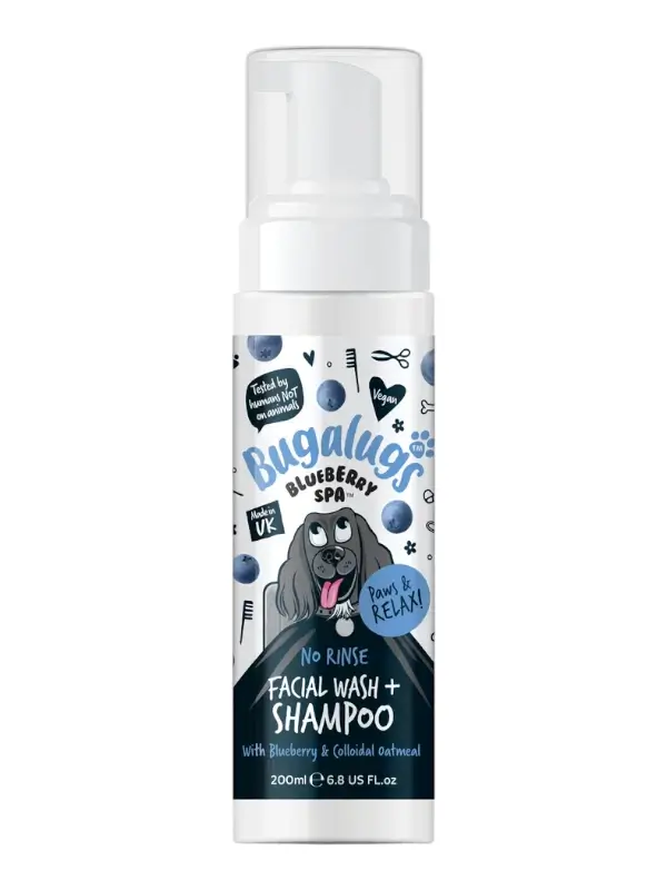 Bugalugs Blueberry Spa™ näopuhastusvaht koertele