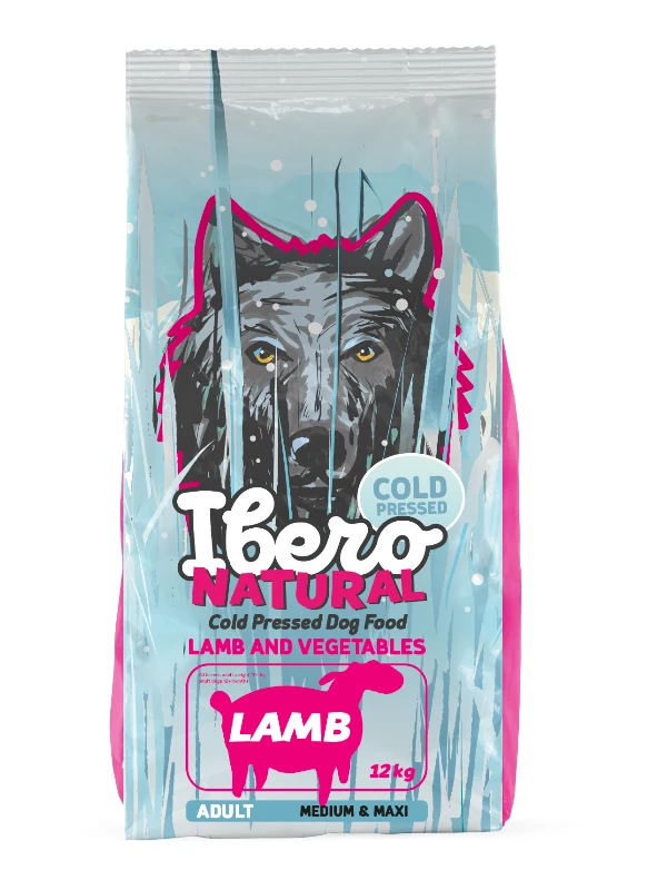 Ibero Natural külmpressitud toit M/L Adult lambaga 12kg