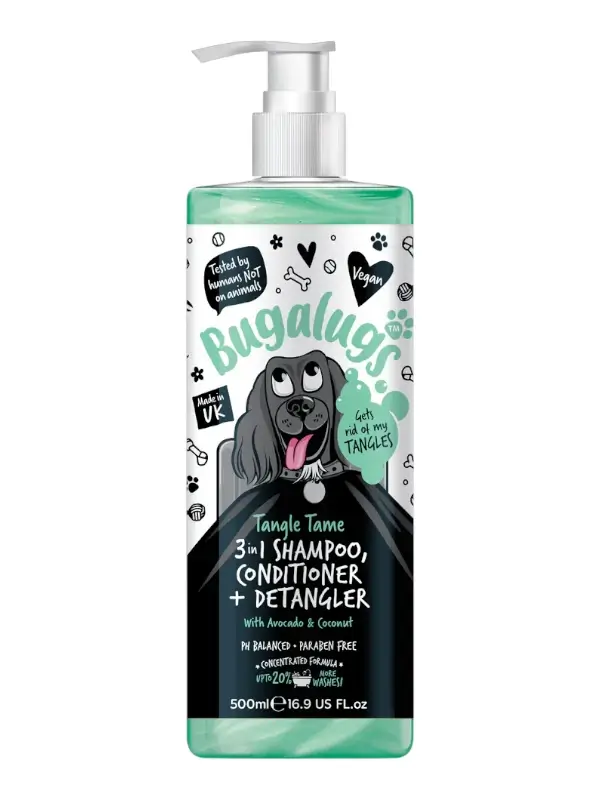 Bugalugs 3in1 pusavastane šampoon koertele, 250ml
