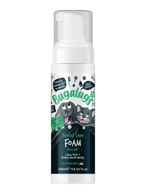 Bugalugs suuhooldusvaht Fresh Mint kassidele ja koertele, 200ml