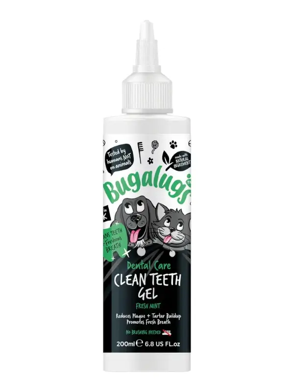 Hambageel Bugalugs kassidele ja koertele, 200ml