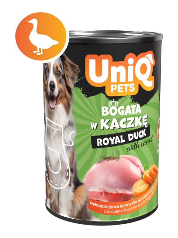 Uniq Pets Royal Duck patee koertele, 375g