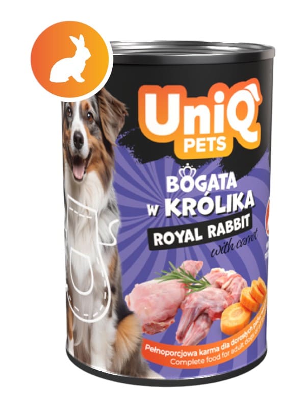 Uniq Pets Royal Rabbit patee koertele, 375g