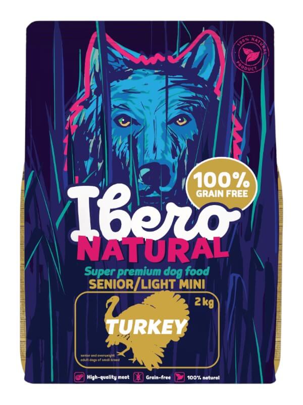 Ibero teraviljavaba Senior/Light mini tõugudele kalkuniga, 2kg