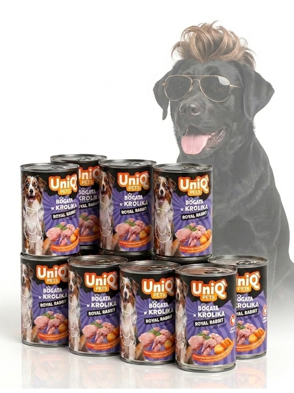 Uniq Pets Royal Rabbit patee koertele, 12x375g
