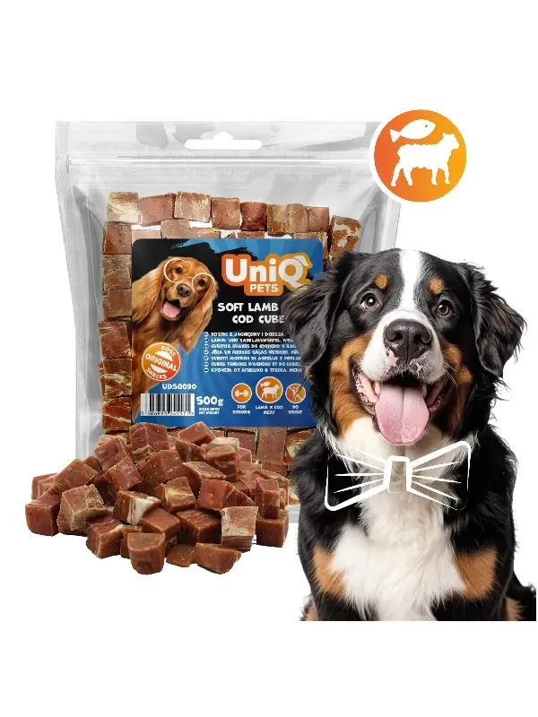Uniq Pets poolpehmed lamba-ja tursakuubikud, 500g