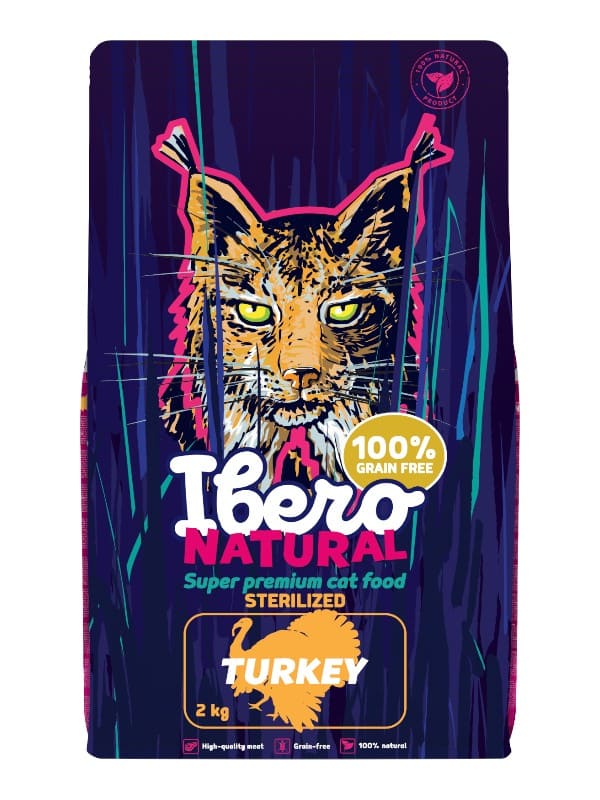 Ibero Cat STerilized turkey, 2kg