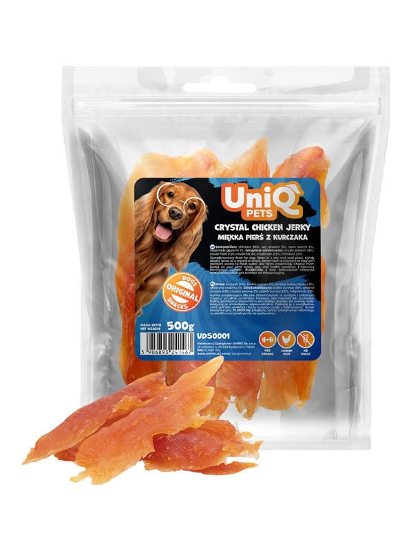 Uniq Pets pehmed kanafileed koertele, 500g