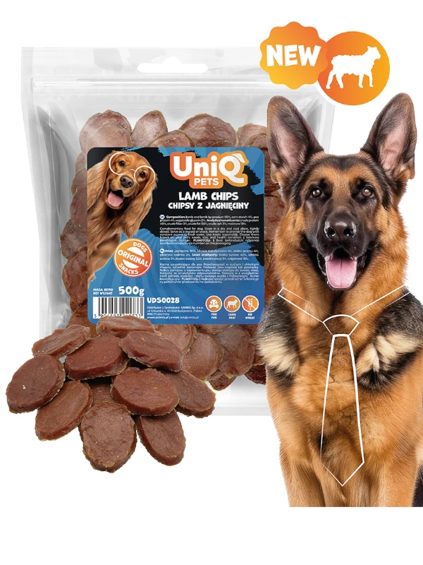 Uniq Pets poolpehmed lambakettad koertele, 500g