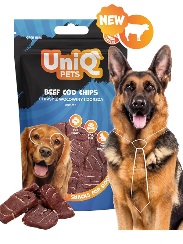 Uniq Pets maiused koerale veise ja tursaga, 80g