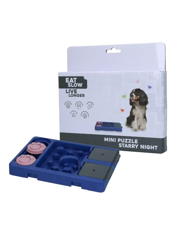 Eat Slow Live Longer Mini Puzzle Starry Night
