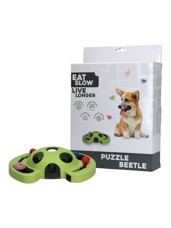 Eat Slow Live Longer Puzzle Beetle