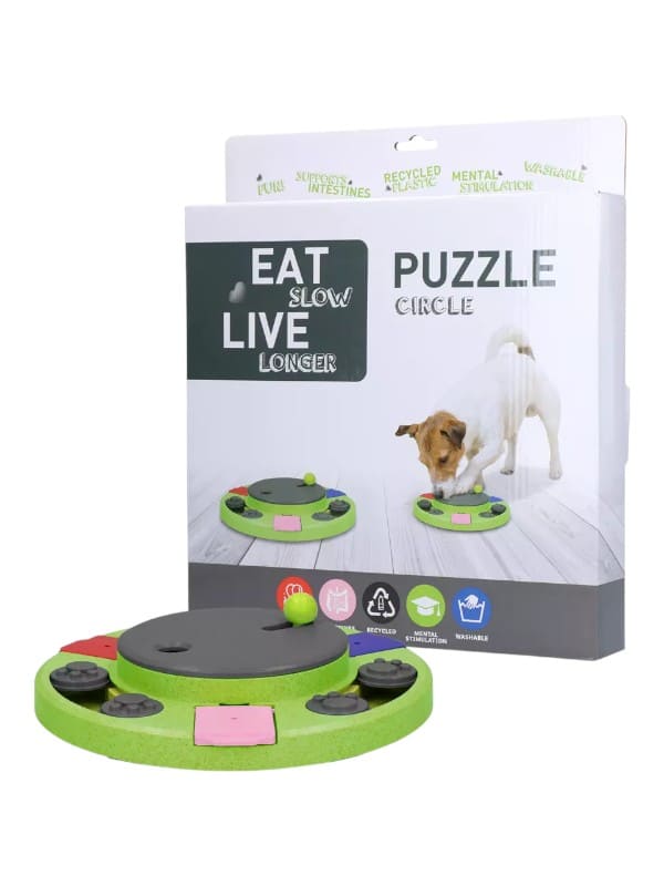 Eat Slow Live Longer Puzzle Circle