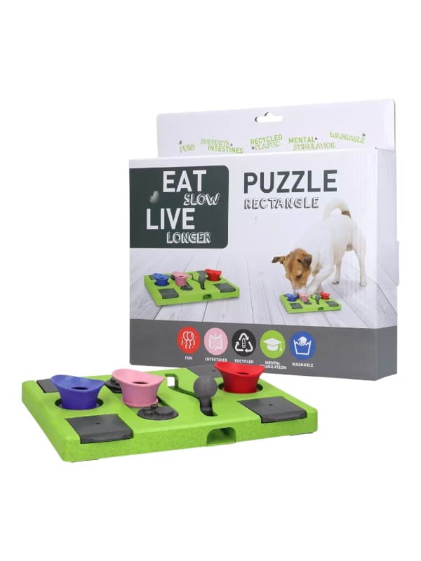 Eat Slow Live Longer Puzzle Rectangle