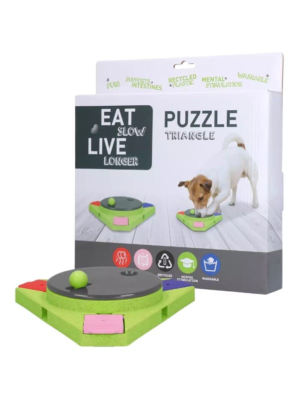Eat Slow Live Longer Puzzle Triangle