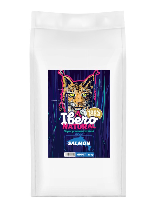 Ibero Cat Grainfree adult lõhega, 10kg
